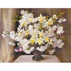 Geraldine M. O'Brien (b.1922) - STILL LIFE WITH DAFFODILS
