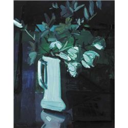 Brian Ballard RUA (b.1943) - STILL LIFE WITH WHITE TULIPS, 1990