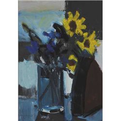 Brian Ballard RUA (b.1943) - STILL LIFE WITH SUNFLOWERS AND TULIPS, 2009