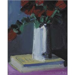 Brian Ballard RUA (b.1943) - ROSES ON BOOK, 2009