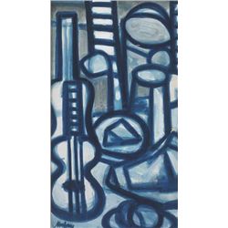 Markey Robinson (1918-1999) - BLUE STILL LIFE, 1982