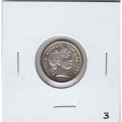 1916 BARBER DIME FULL LIBERTY