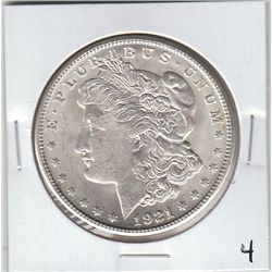 1921-S $1 MORGAN LUSTER UNCIRCULATED