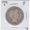 Image 1 : 1912-S   SILVER BARBER HALF DOLLAR 50c