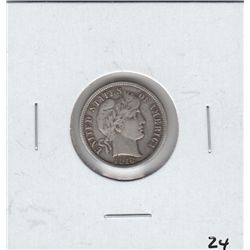 1916 BARBER DIME FULL LIBERTY