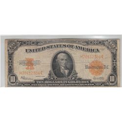 $10 1922 GOLD CERTIFICATE ALWAYS IN DEMAND