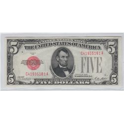 $5 RED SEAL 1928 TOUGHER SERIES BLAZING APPEAL