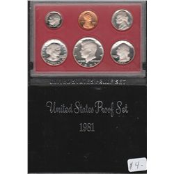 UNITED STATES PROOF SET 1981