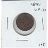 Image 1 : 1891 INDIAN HEAD CENT XF SHARP DETAILS