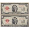 Image 1 : LOT OF $2 RED SEAL 1928 SERIES