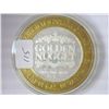 Image 2 : GOLDEN NUGGET CASINO $10 SILVER TOKEN (UNC)