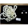 Image 1 : GENUINE FRESHWATER PEARL NECKLACE & EARRINGS