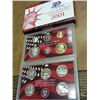 Image 1 : 2001 US SILVER PROOF SET (WITH BOX) TOUGHER DATE