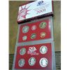 Image 2 : 2001 US SILVER PROOF SET (WITH BOX) TOUGHER DATE