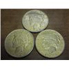 Image 1 : 3 PEACE SILVER DOLLAR SPRAY PAINTED GOLD