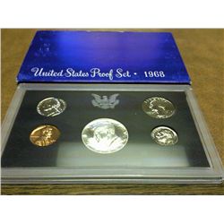 1968 US PROOF SET (WITH BOX) 40% SILVER HALF