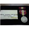 Image 2 : NATIONAL DEFENSE MEDAL COMPLETE RIBBON PIN & CLASP