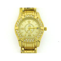 Jules Jurgensen Women's Crystal Bezel Watch