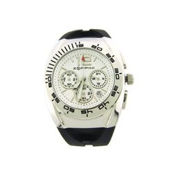 Zoppini Stainless Steel and Rubber Chronograph Watch