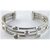 Image 1 : David Yurman Silver Diamond Bangle