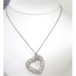 David Yurman Silver Diamond Necklace