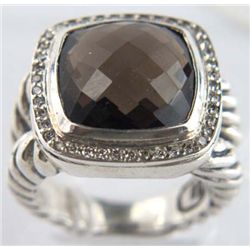 David Yurman Smoky Topaz Diamond Ring