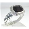 Image 2 : David Yurman Silver Garnet Diamond Ring