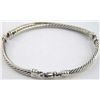 Image 2 : David Yurman Silver, Diamond Bangle