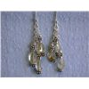 Image 1 : Silver Earrings with Gemstone