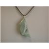 Image 2 : Silver Necklace with Jade Pendant