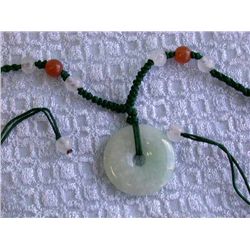 Jade Disk Necklace