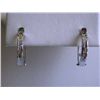 Image 1 : 14k White Gold Earrings with Diamonds