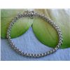Image 2 : 14k White Gold Bracelet with Diamonds