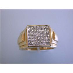 Men's 14k Gold Diamond Ring