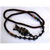 Image 2 : String Necklace with Colored Gemstone Pendant