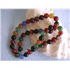 Image 3 : Multi-colored Agate Stones with Silver Clasp