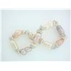 Image 2 : Pearls and Mother of Pearl Elastic Bracelet