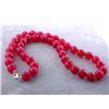 Image 2 : Red Dyed Jade Beads Necklace
