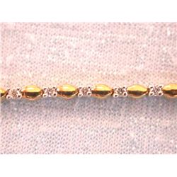 14k Gold Bracelet with Diamonds
