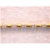 Image 1 : 14k Gold Bracelet with Diamonds
