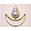 Image 3 : 14k Yellow Gold Earrings with Pearl