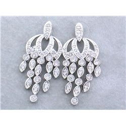 18k White Gold Earrings with Diamonds