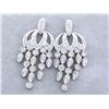 Image 1 : 18k White Gold Earrings with Diamonds