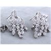 Image 2 : 18k White Gold Earrings with Diamonds