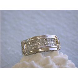 14k Gold Ring with Diamonds