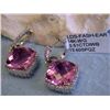 Image 2 : 14k Ladies Fashion Earrings with Diamonds and Quartz