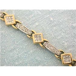 14k Gold Bracelet with Diamonds
