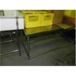 30" X 72" ALL STAINLESS STEEL WORK TABLE
