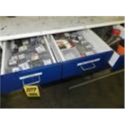 ASSORTED HARDWARE, CUTTING WHEELS ECT., WITH