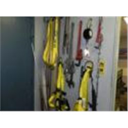 SAFETY HARNESS, PIPE WRENCH, ECT.